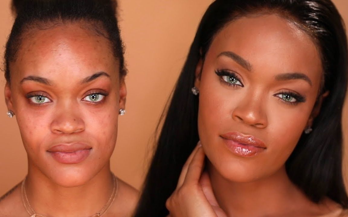 PatrickStarrr | 重现Rihanna Fenty Beauty的广告片妆容@5kg字幕组
